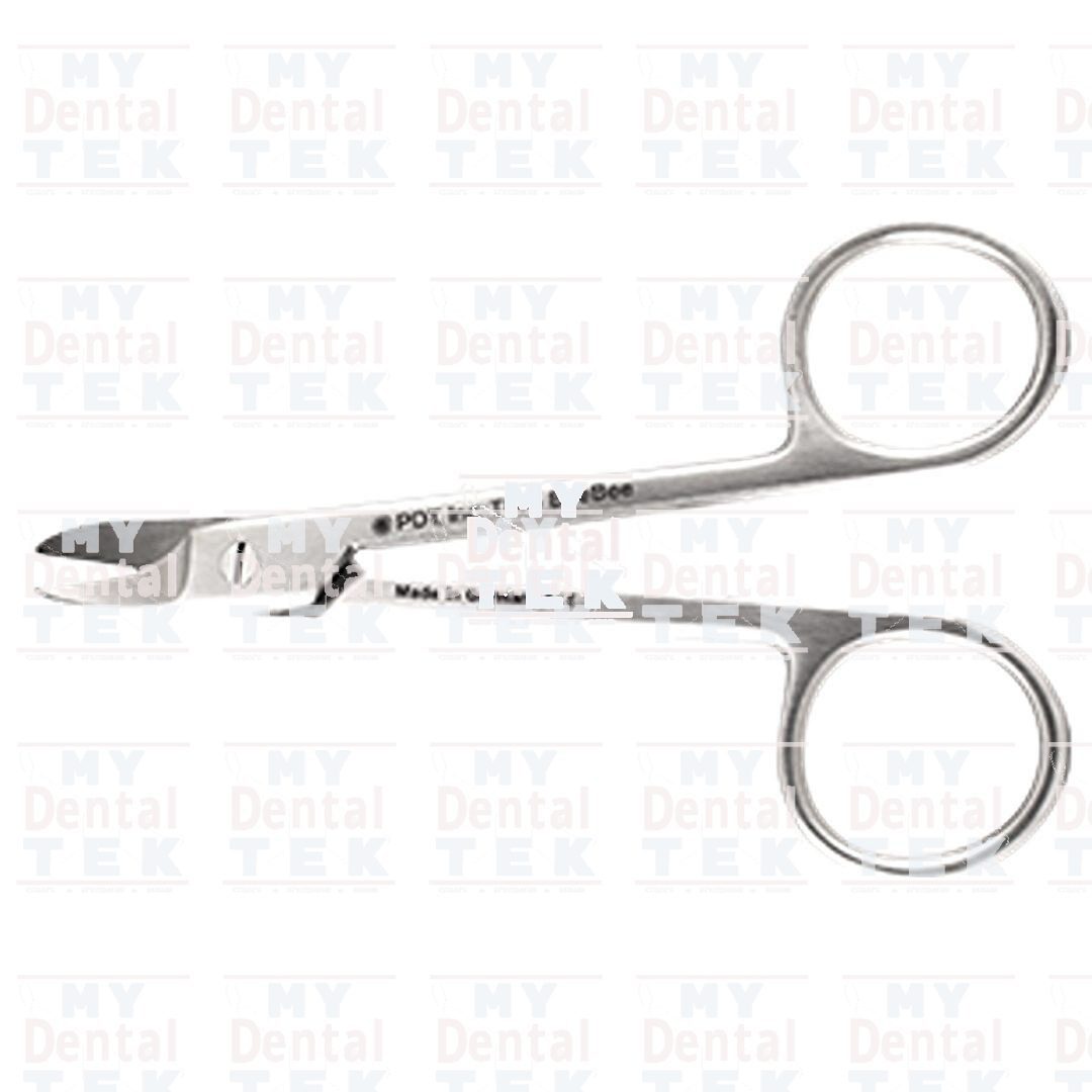 Paradise Dental Technologies BEEBEE Crown Scissors curved Blue